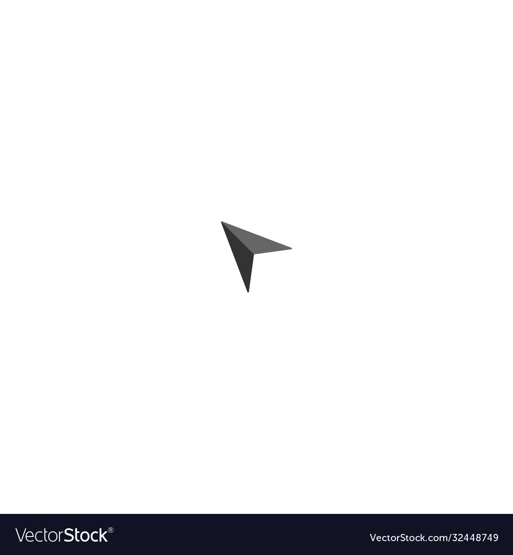 Mouse cursor pointer icon logo vector image Mouse cursor pointer icon logo