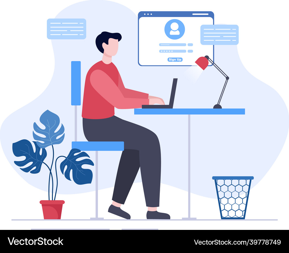 ONLINE ACCOUNT LOGIN AND REGISTRATION visual data 8