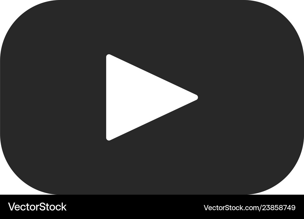 Play button icon Royalty Free Vector Image - VectorStock