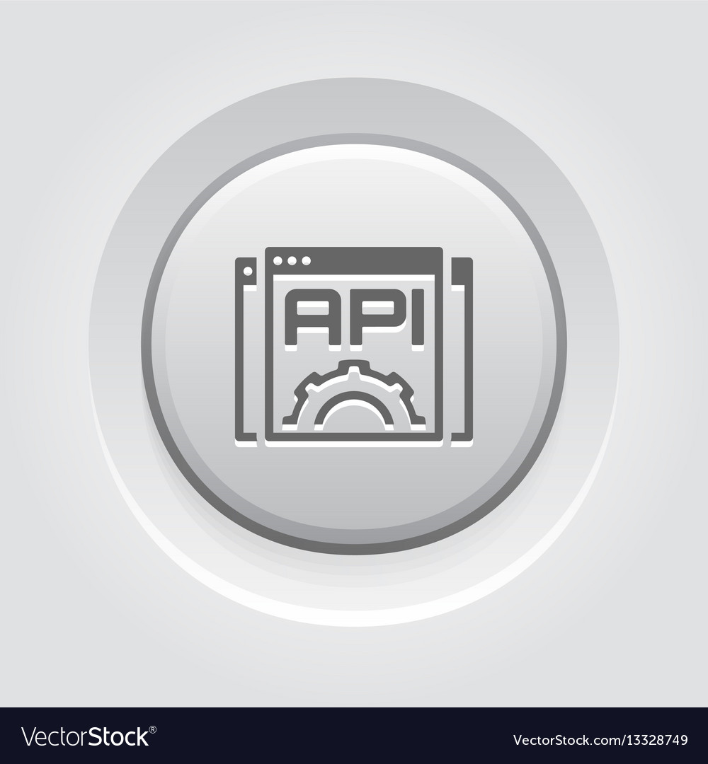 Settings api icon flat design