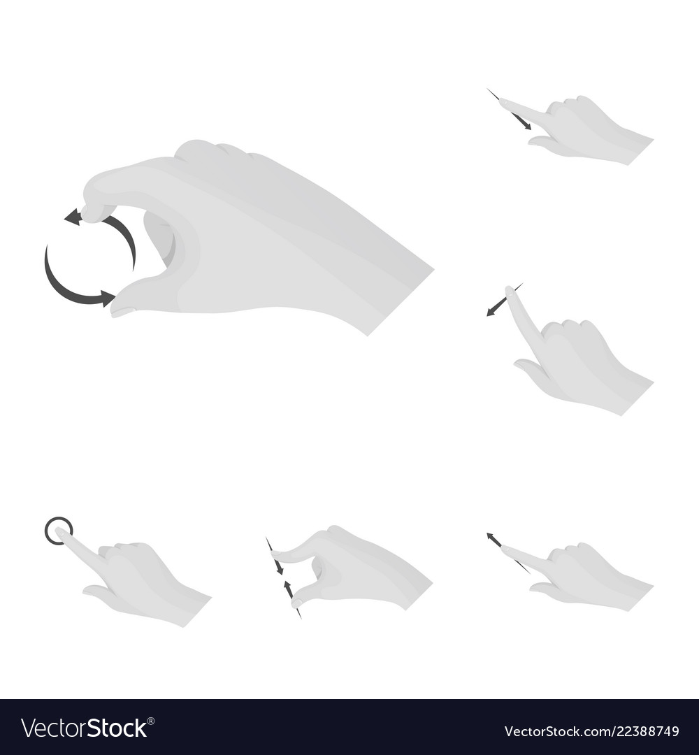 Touchscreen Hand Icon Set