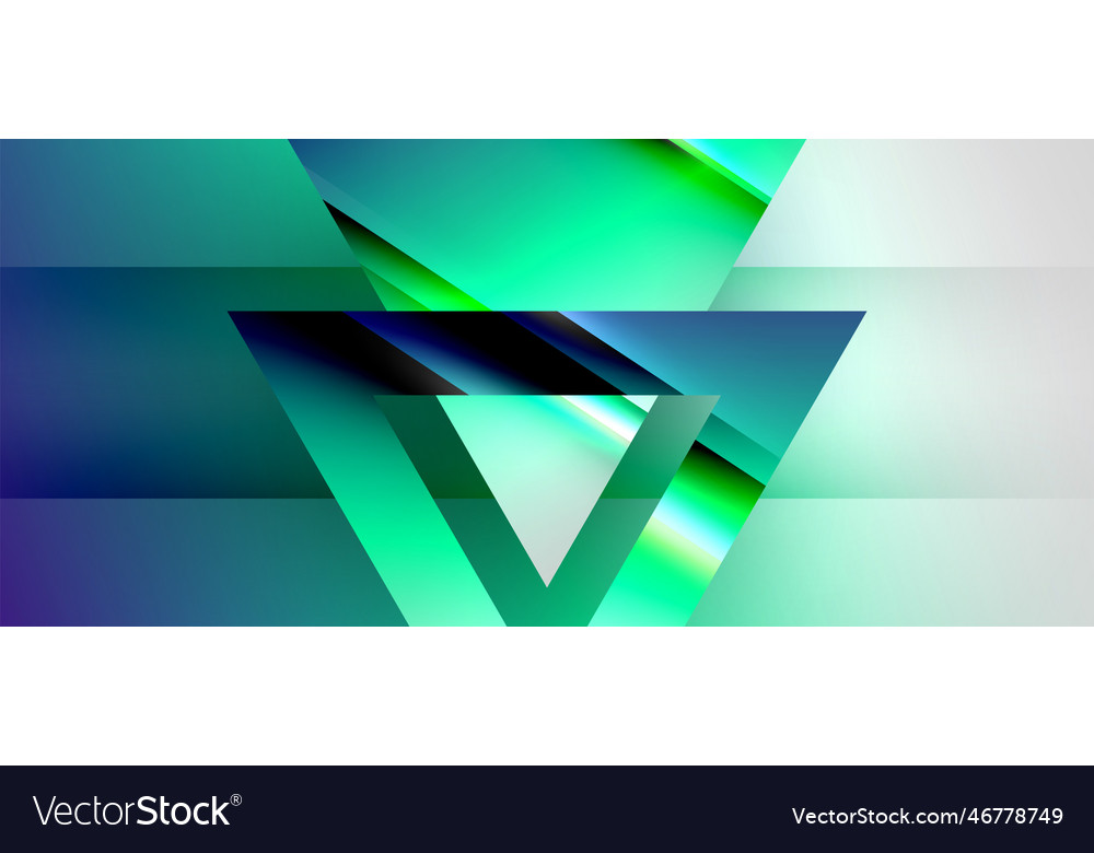 Triangle abstract background with shiny and glossy Vector Image Triangle abstract background with shiny and glossy