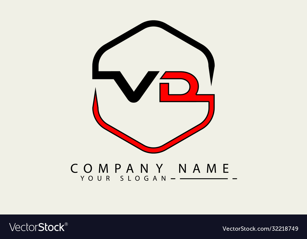 Vd logo Royalty Free Vector Image - VectorStock