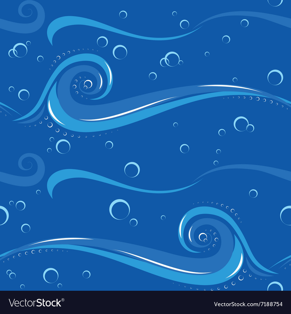 Abstract wave seamless pattern