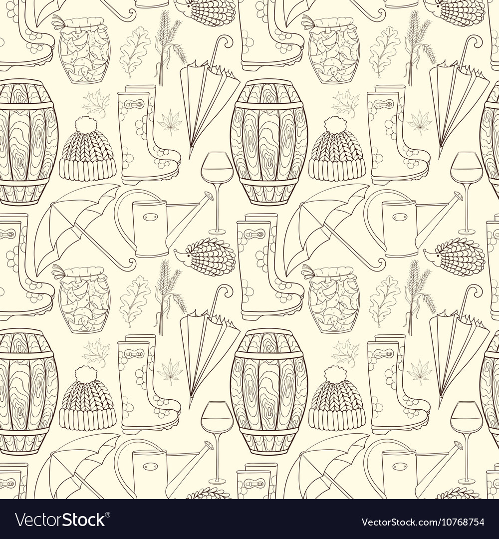 Autumn seamless pattern