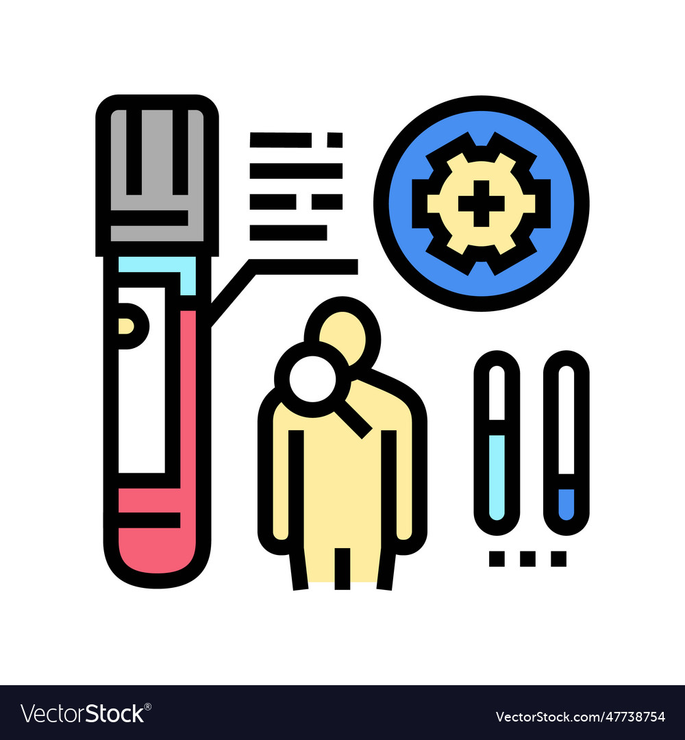 Clinical trials biomedical color icon Royalty Free Vector