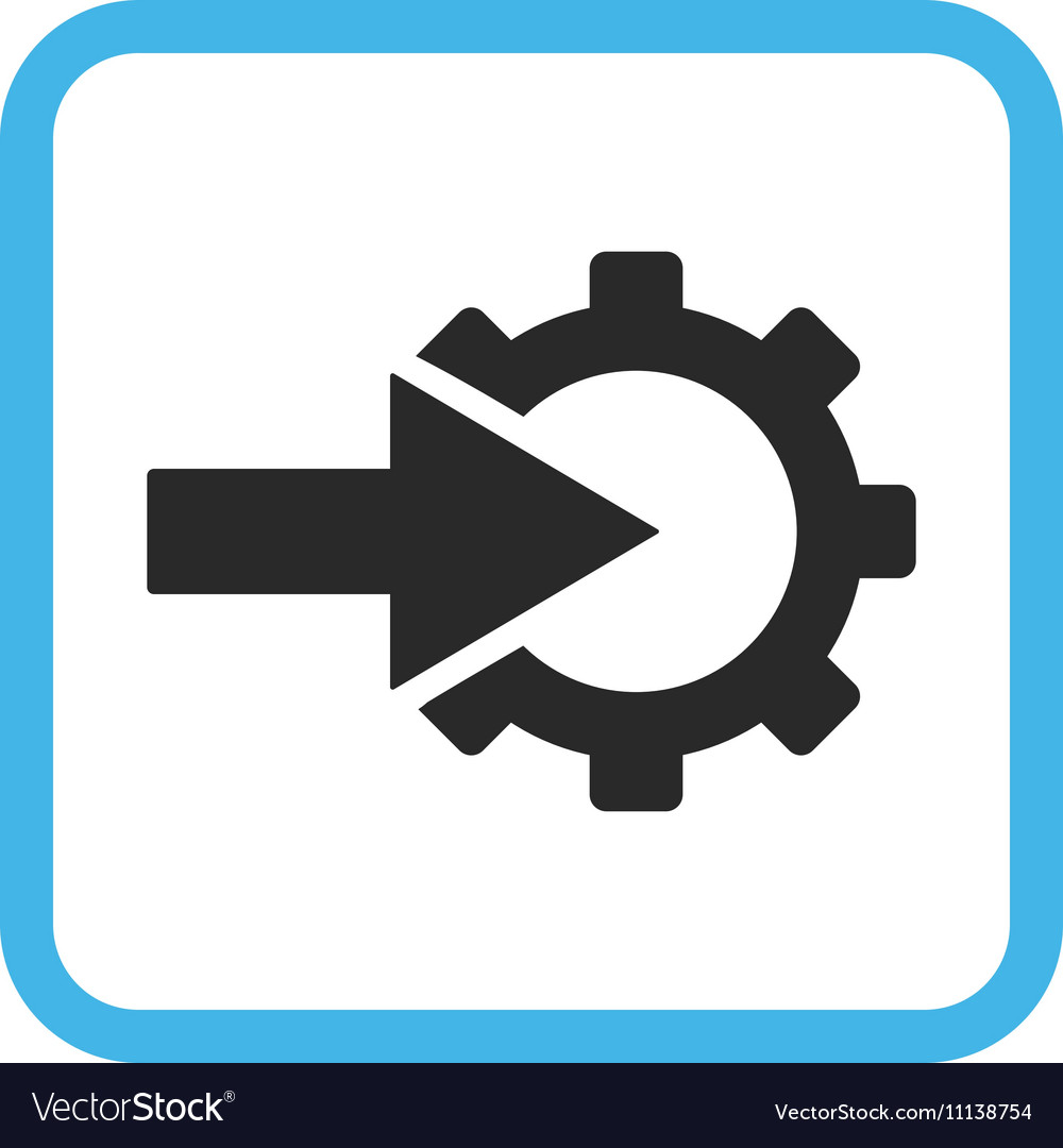 Cog integration icon in a frame