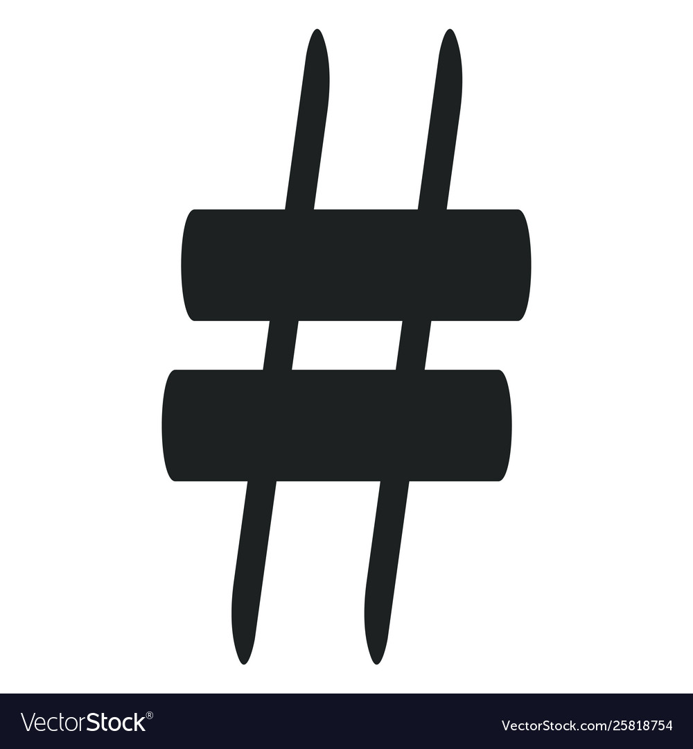 Icon simple element hashtag symbol design from