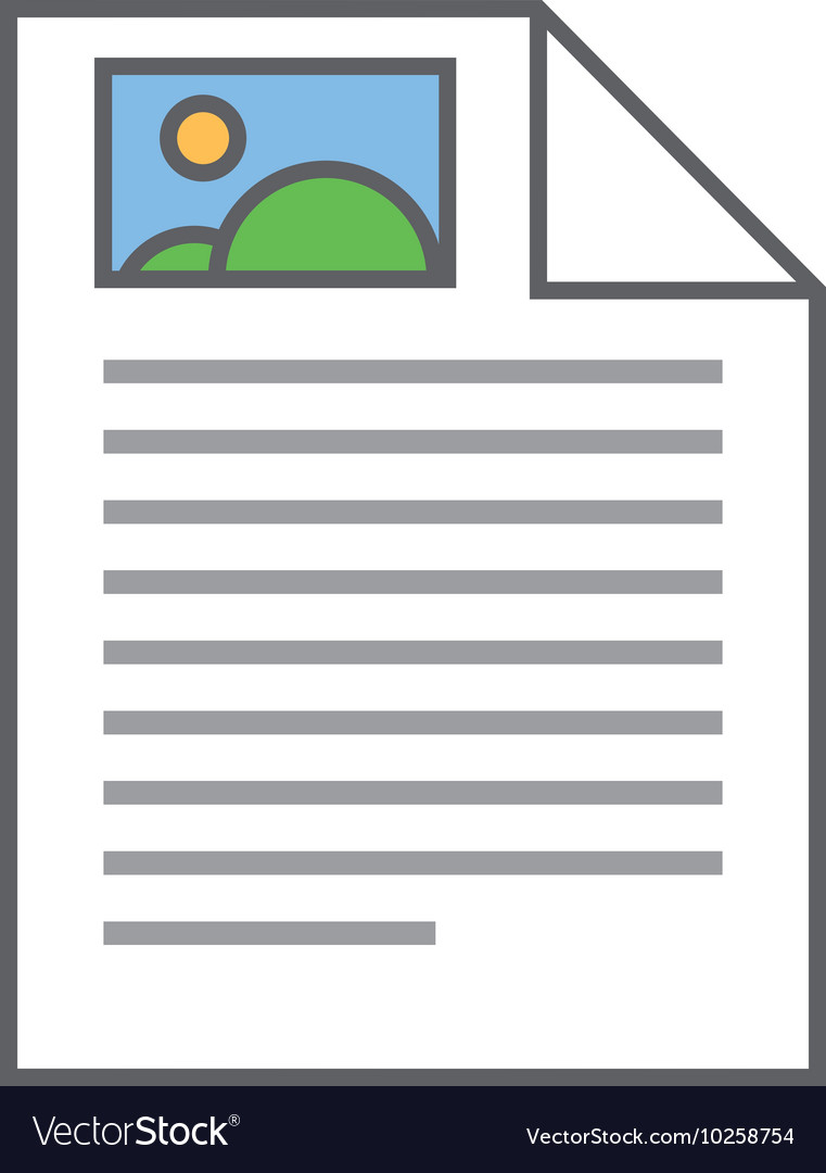 Paper document with image icon