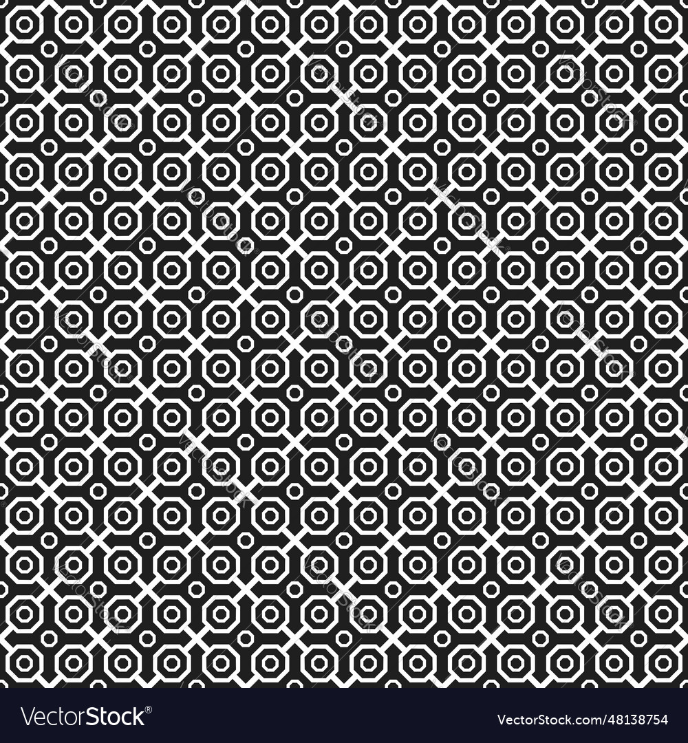Seamless abstract pattern with octagonal vector image Seamless abstract pattern with octagonal
