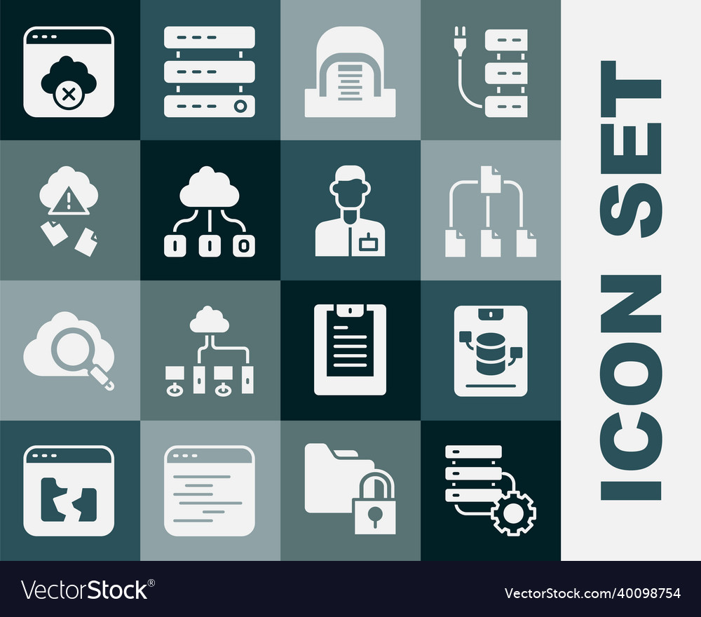 Set server and gear data web hosting