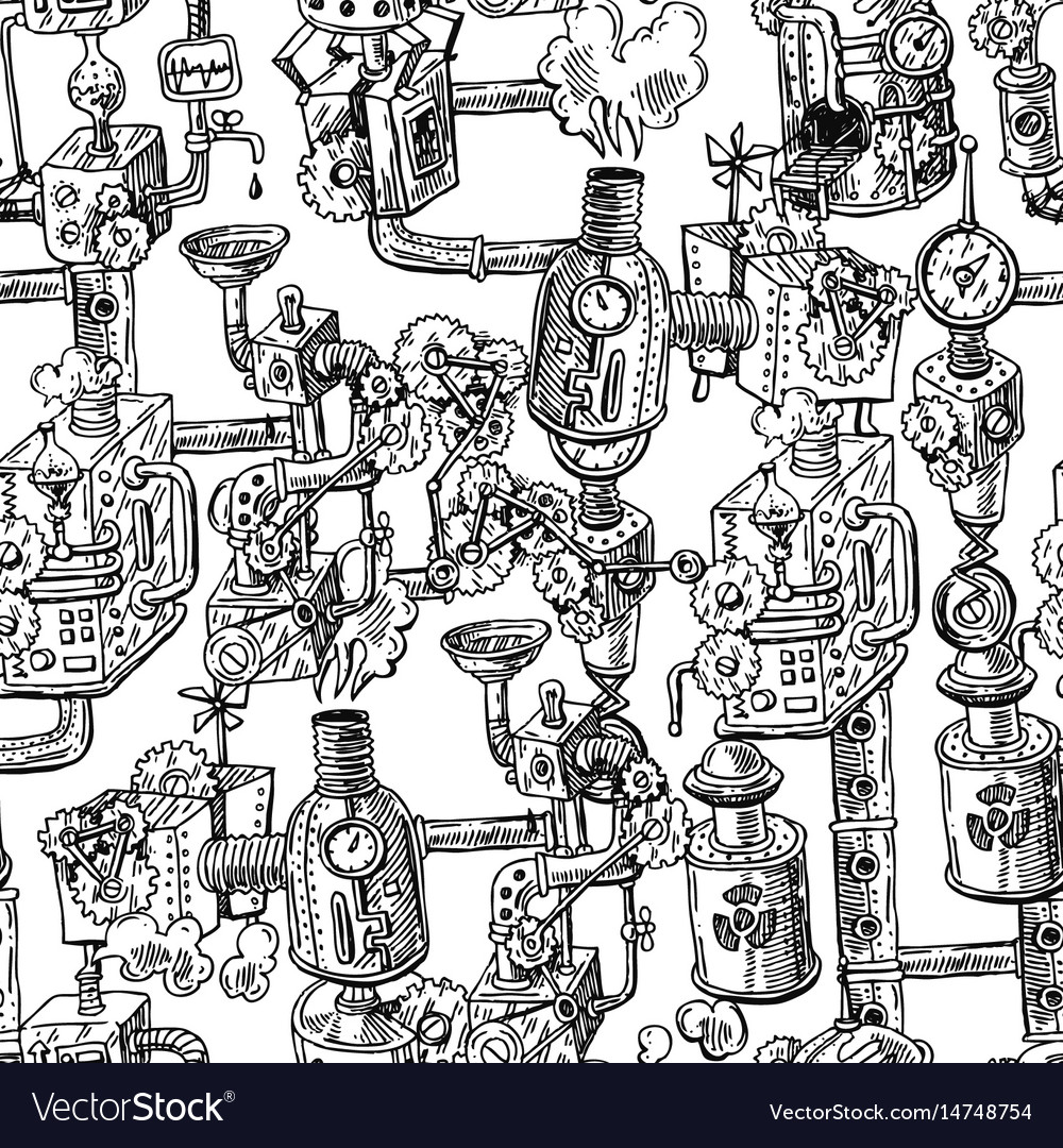 Steampunk Mechanical Pattern