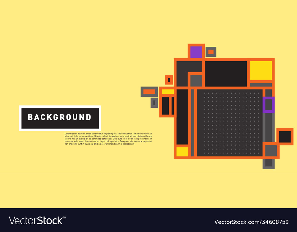 Abstract colorful rectangle background for banner vector image Abstract colorful rectangle background for banner