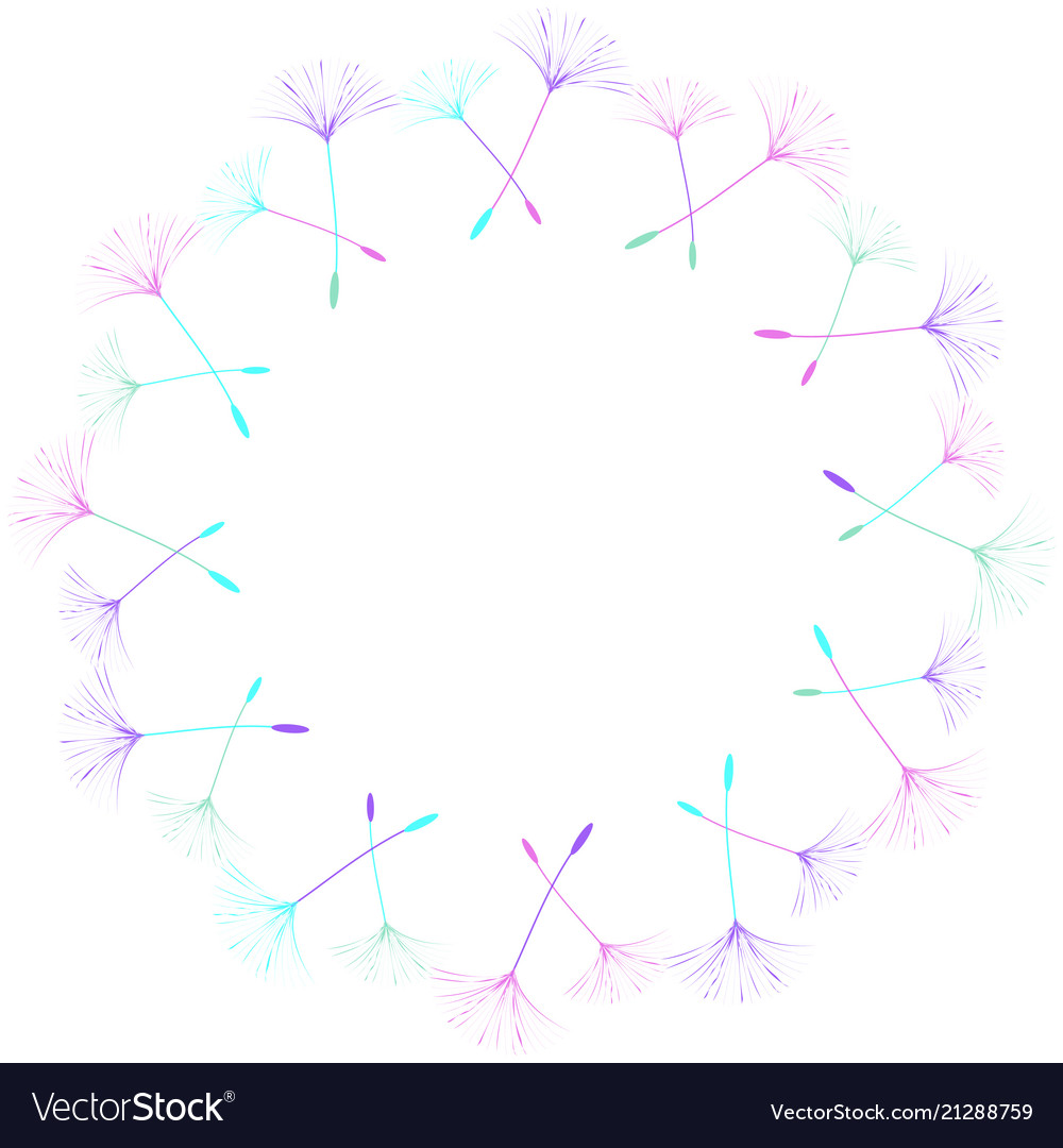 Abstract frame of a dandelion for design
