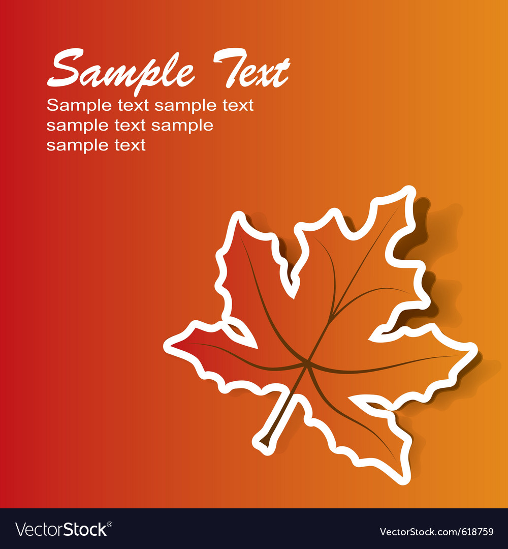 Abstract maple background eps10