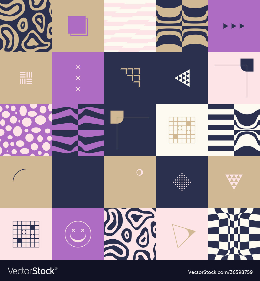 Digital design abstract pattern vector image Digital design abstract pattern
