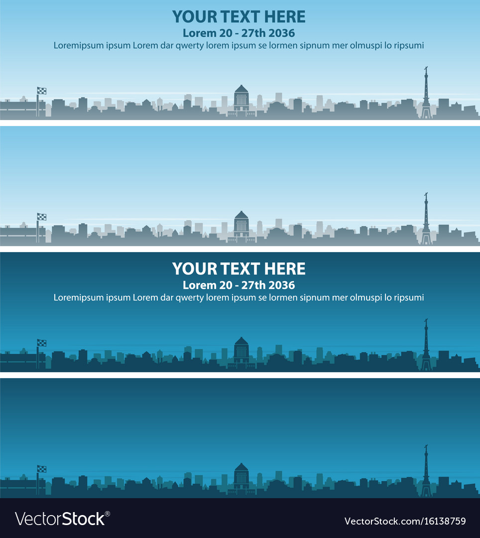 Indianapolis skyline event banner Royalty Free Vector Image