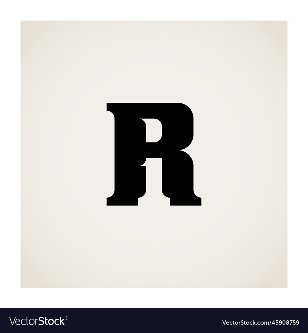 R1 logo design element or icon monogram