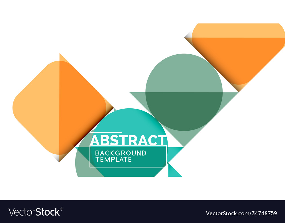 Simple circles and triangles abstract background Vector Image Simple circles and triangles abstract background