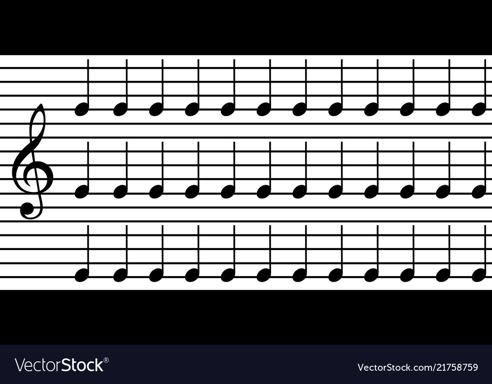 Simple music notes Royalty Free Vector Image - VectorStock