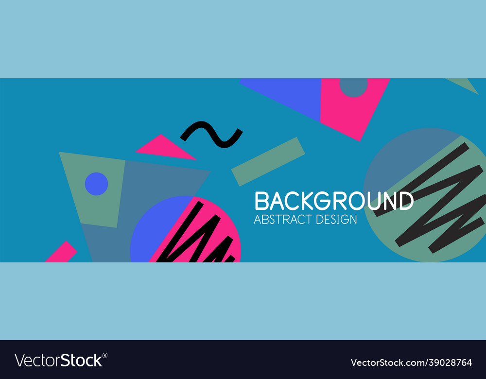 Abstract background with blocks lines geometric Vector Image Abstract background with blocks lines geometric