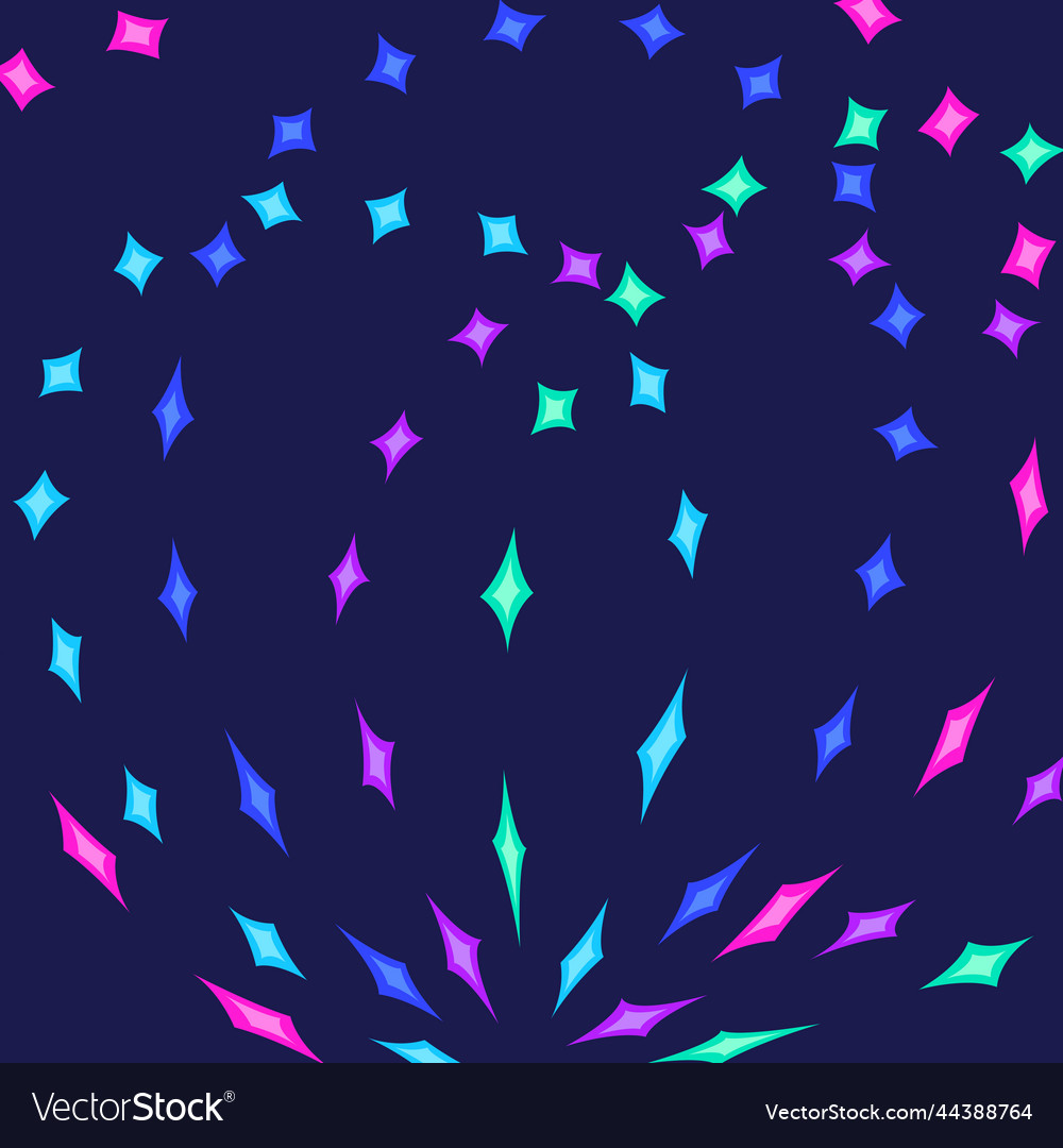 Background with various colored stars image vector image Background with various colored stars image