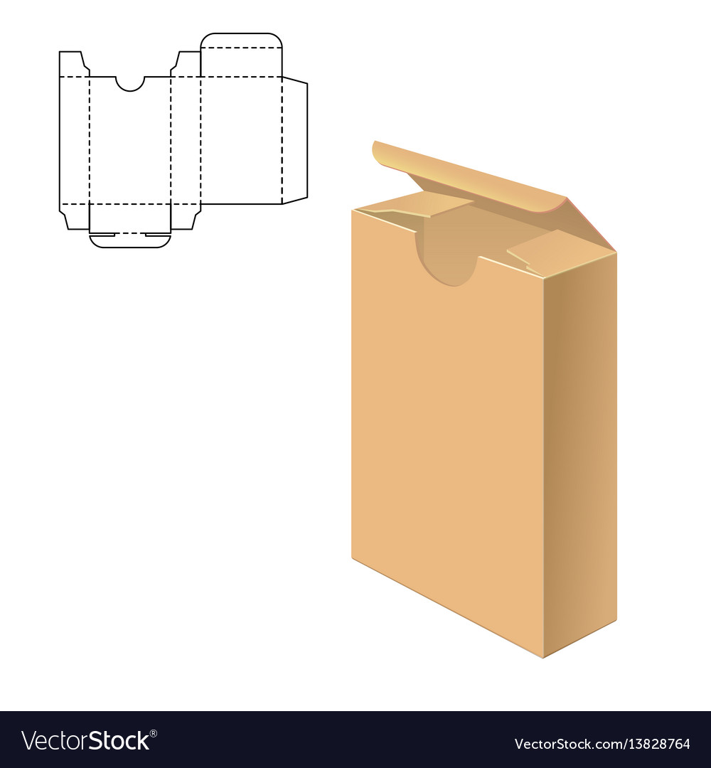 Clear carton box Royalty Free Vector Image - VectorStock