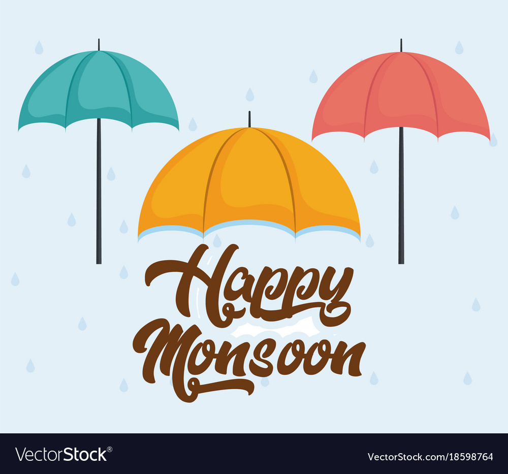 Happy monsoon design