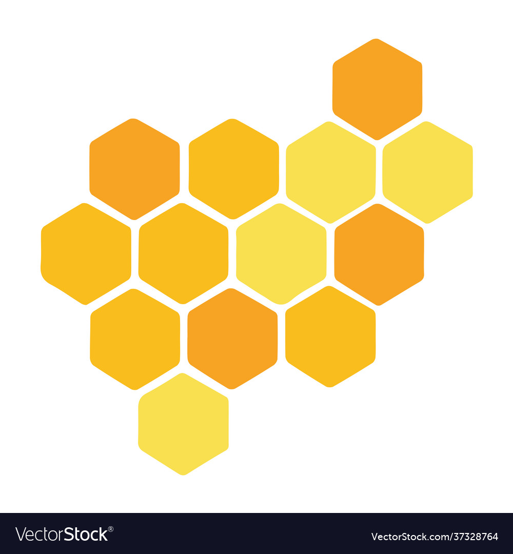 Honeycomb icon on white background flat style Vector Image