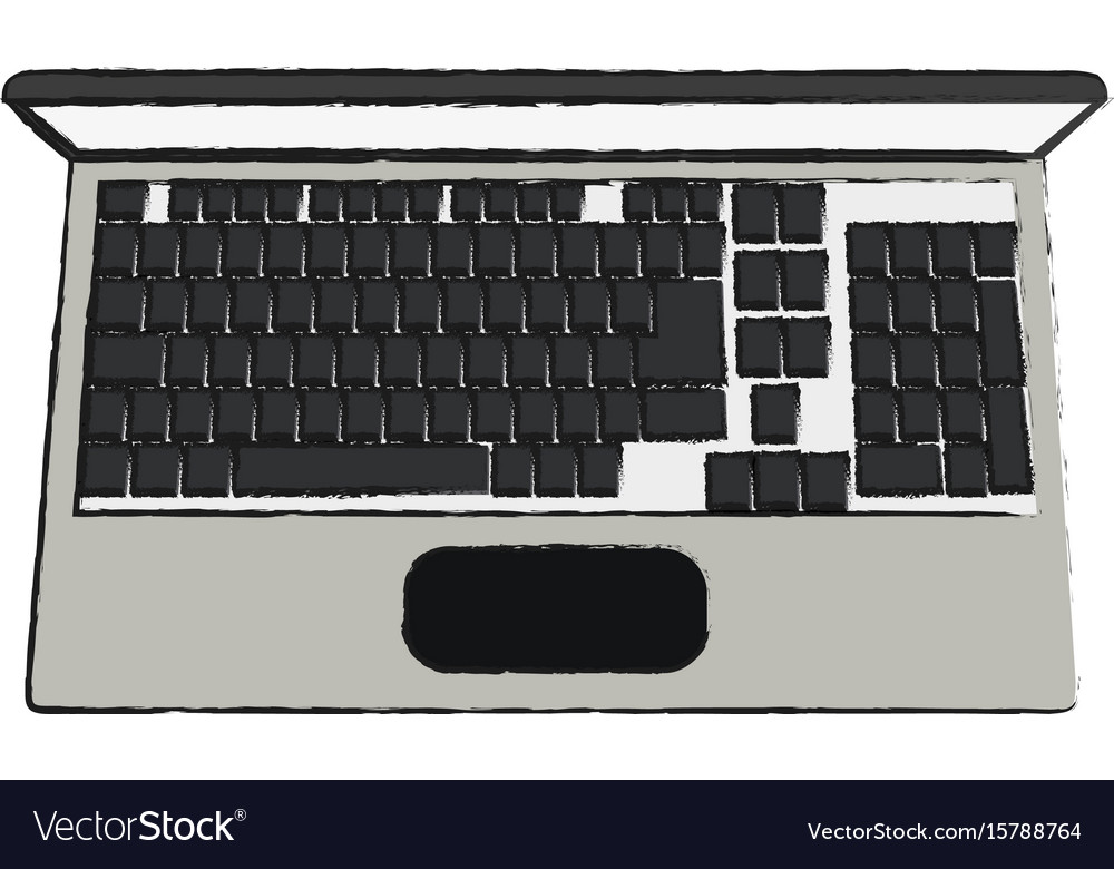 Laptop Computer-Topview-Symbol imag