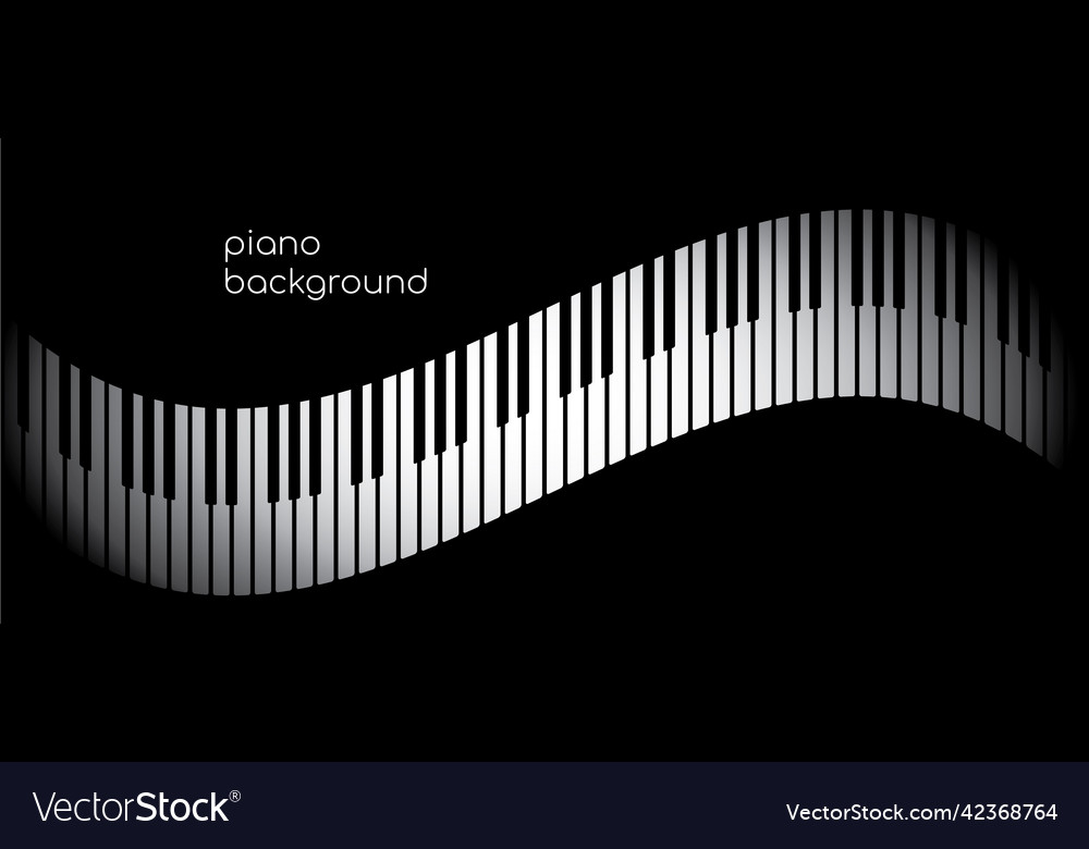 Piano abstract background with keys Royalty Free Vector