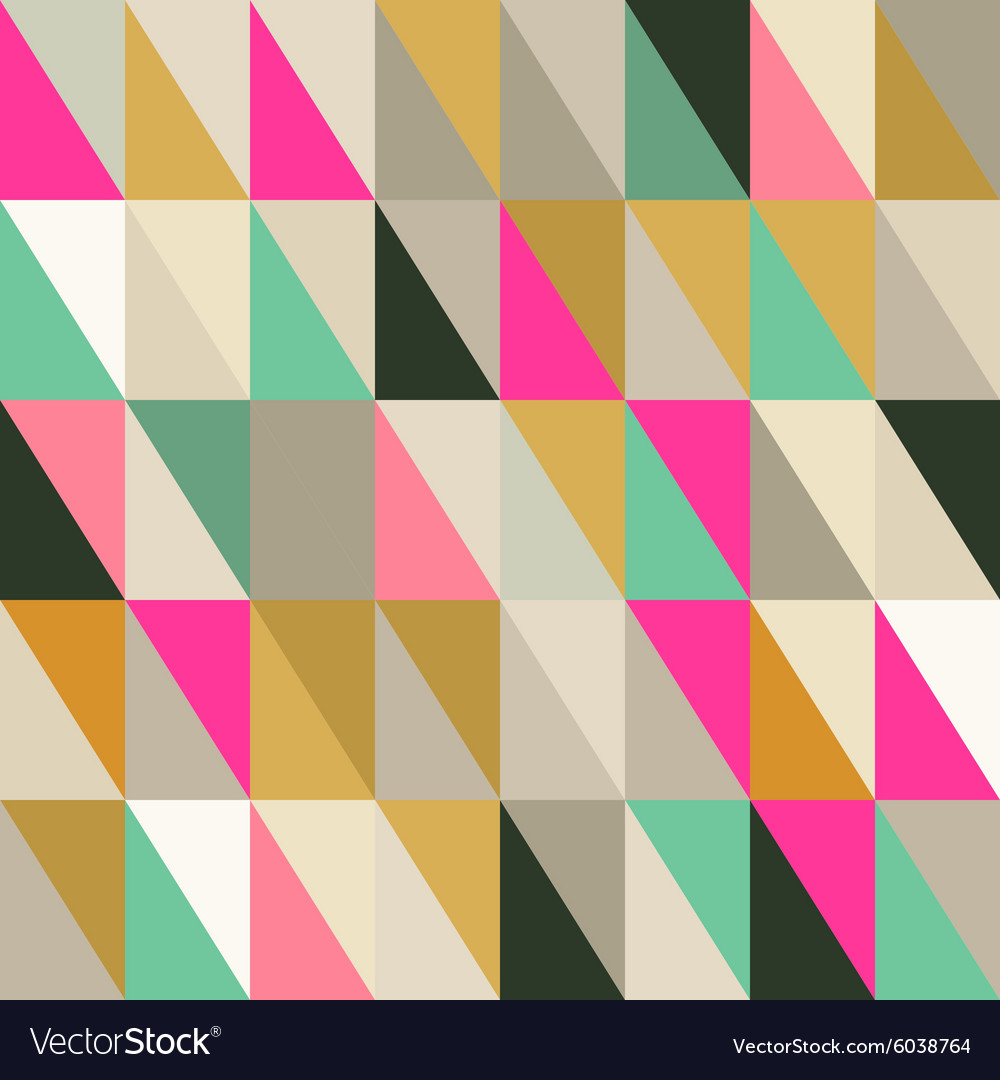 Seamless pattern of geometric shapes triangle