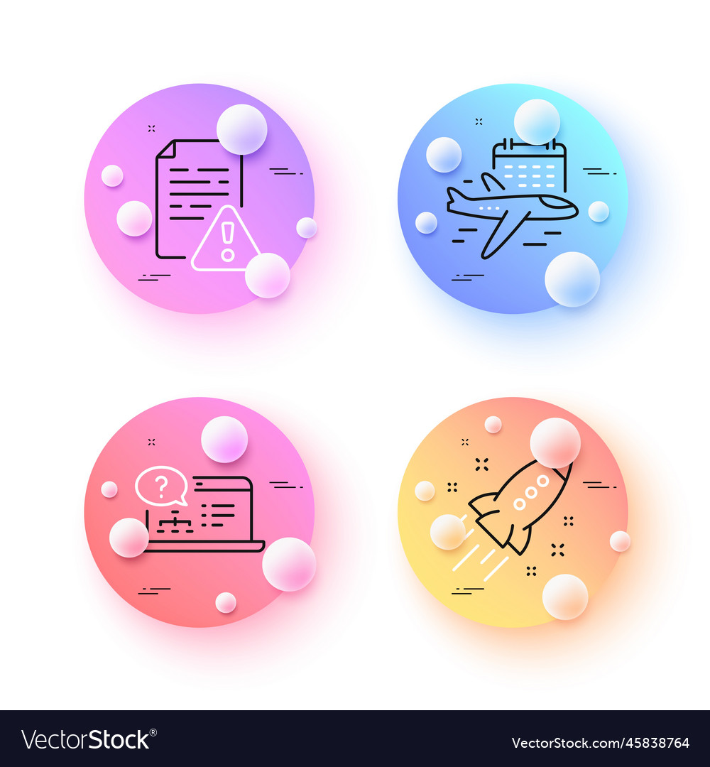 Select flight startup rocket and instruction vector image Select flight startup rocket and instruction