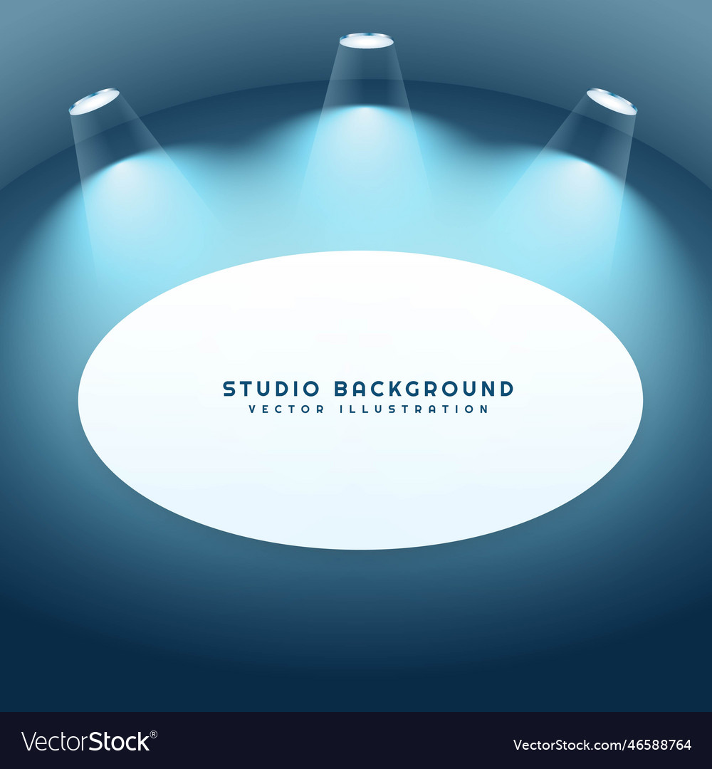 Studio background with frame