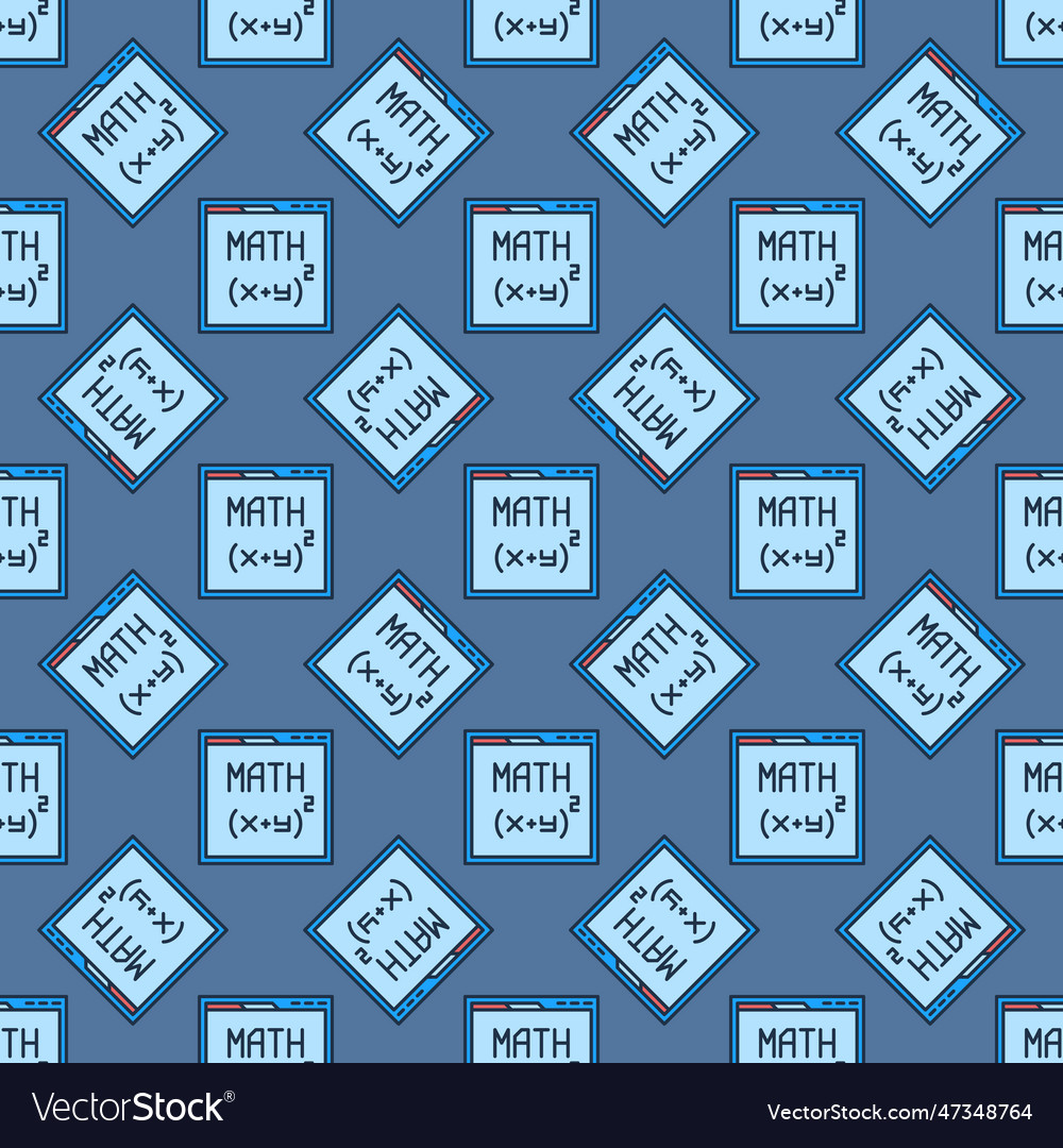 Web browser with math site mathematics colored vector image Web browser with math site mathematics colored