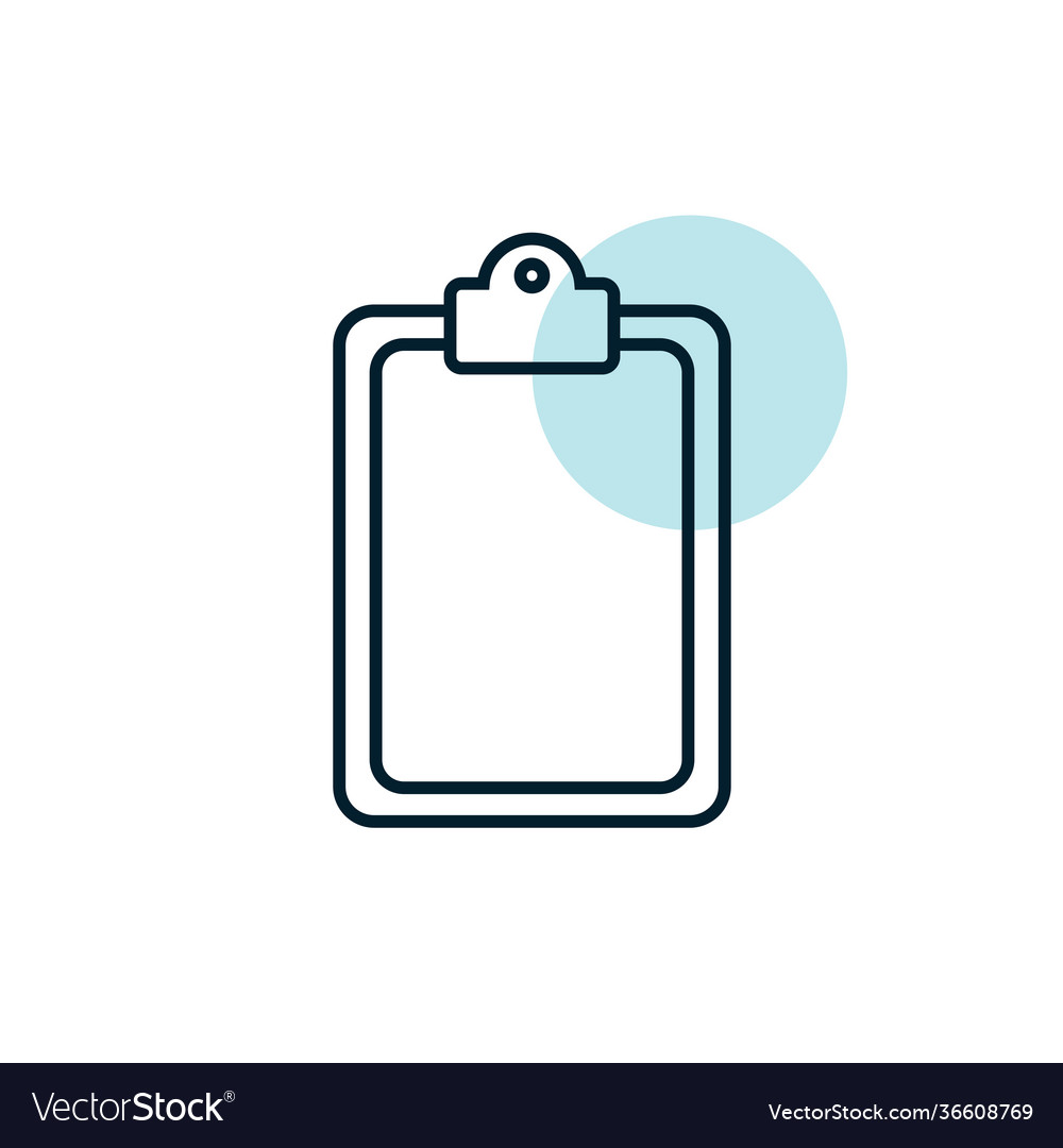 Clipboard outline icon workspace sign