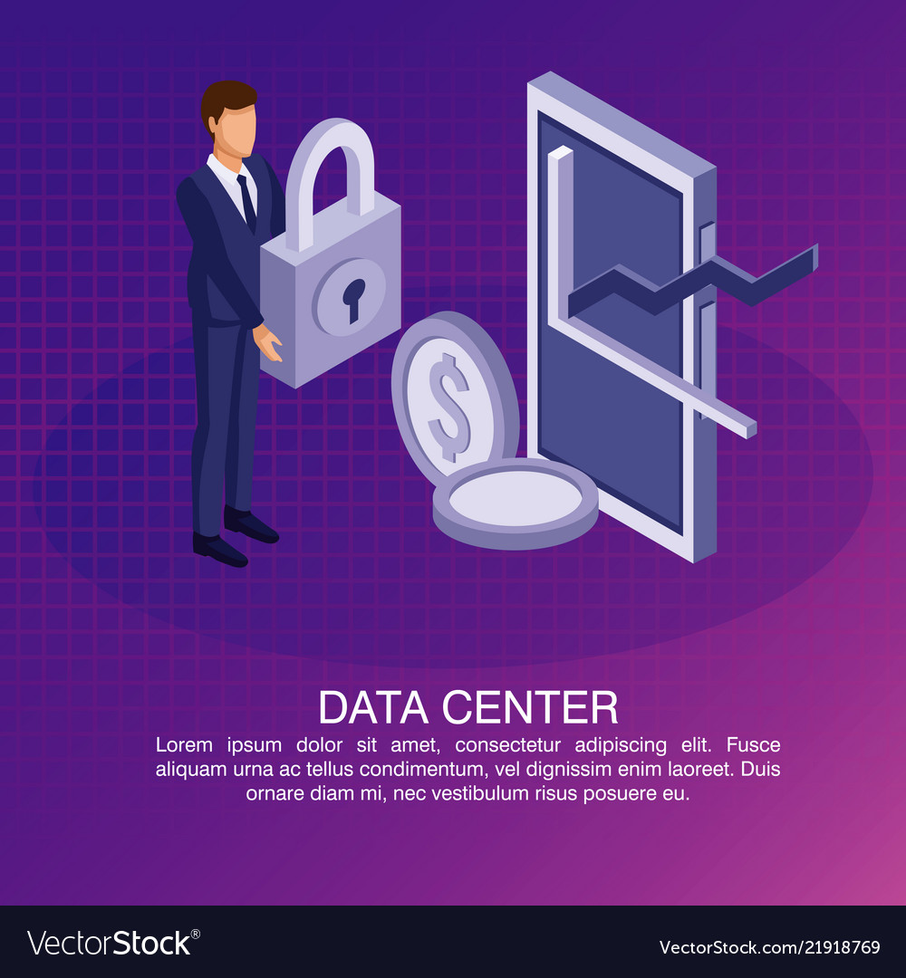 Data center poster with informaton