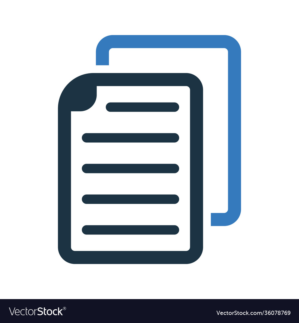Document file copy-paste icon graphics