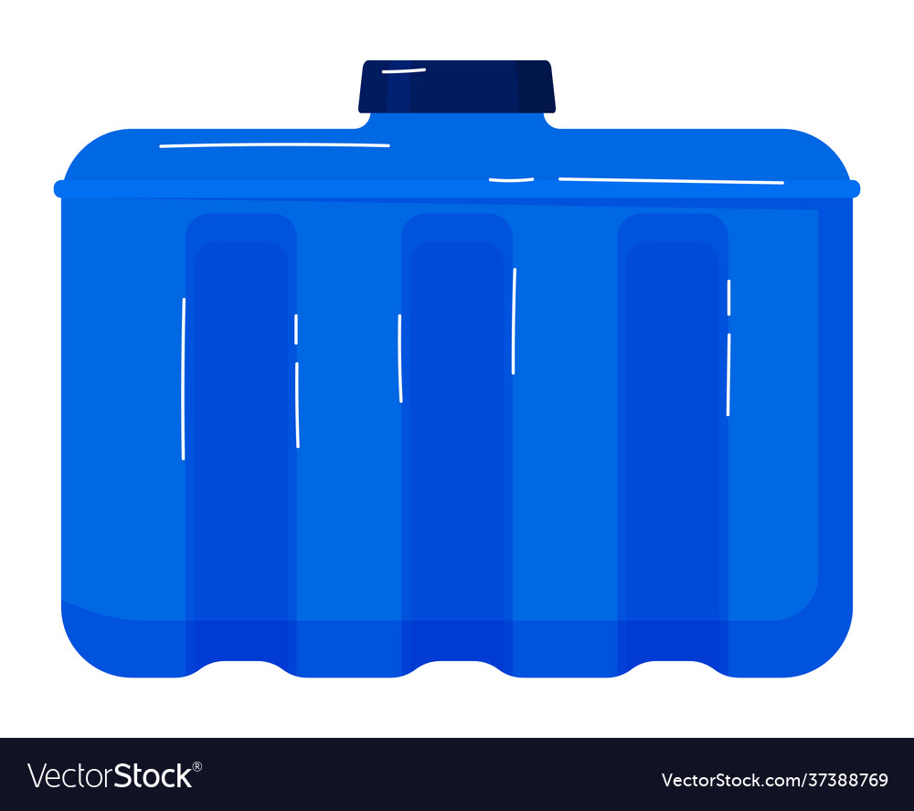 Empty container use canister isolated on white