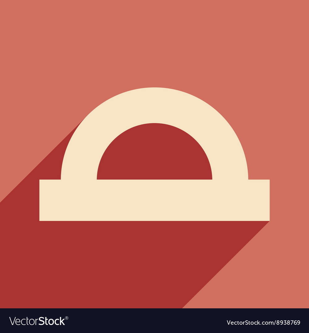 Flat with shadow icon and mobile application