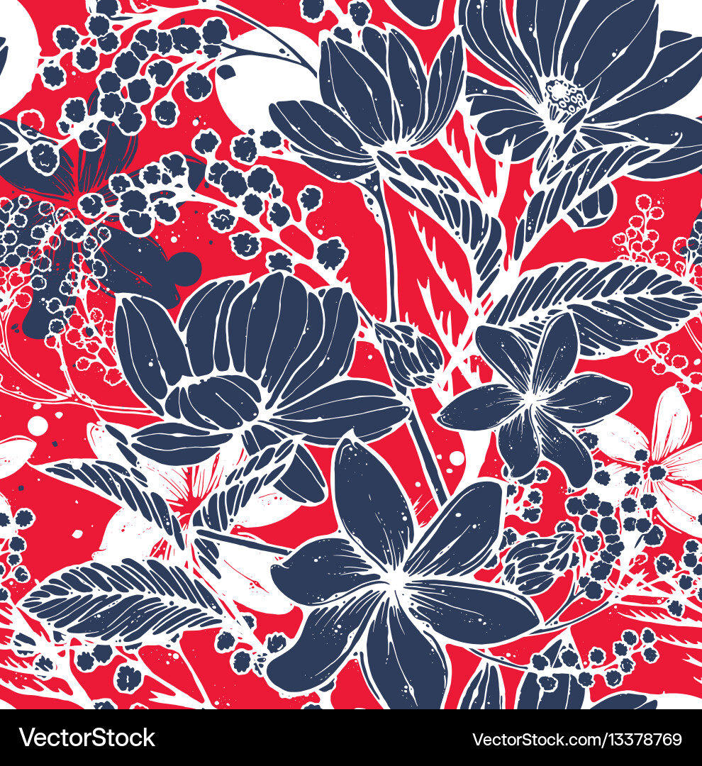 Floral seamless pattern Royalty Free Vector Image