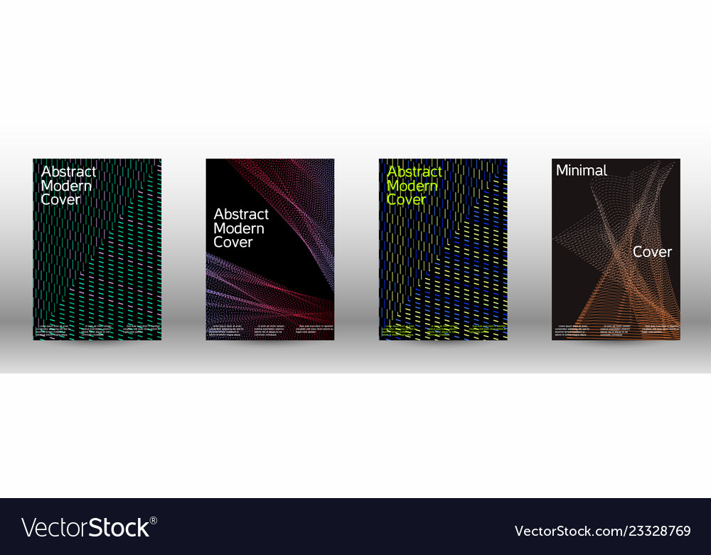 Minimal cover design with linear waves vector image Minimal cover design with linear waves