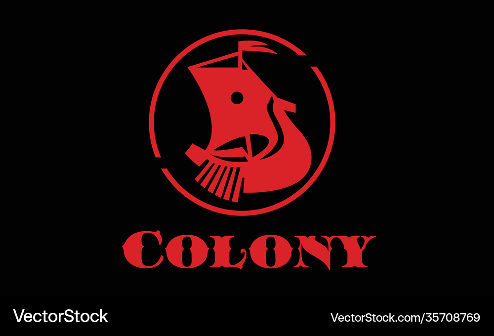 Rook logo with sail Royalty Free Vector Image - VectorStock