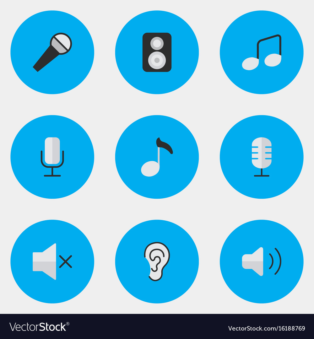 Set of simple icons element
