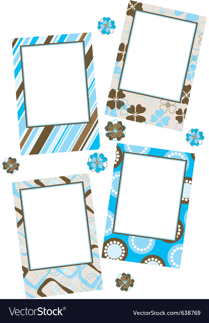 Template photo frames Royalty Free Vector Image