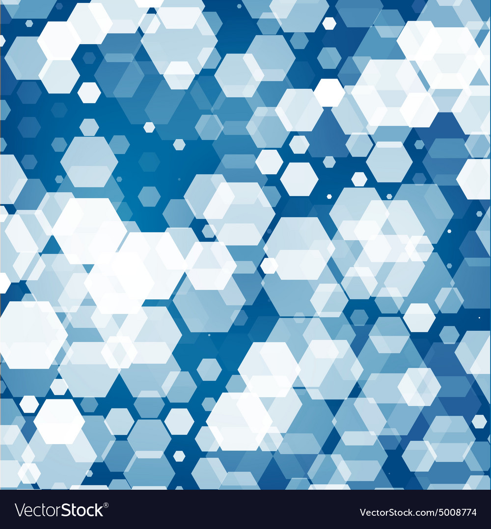 Abstract color 3d hexagonal