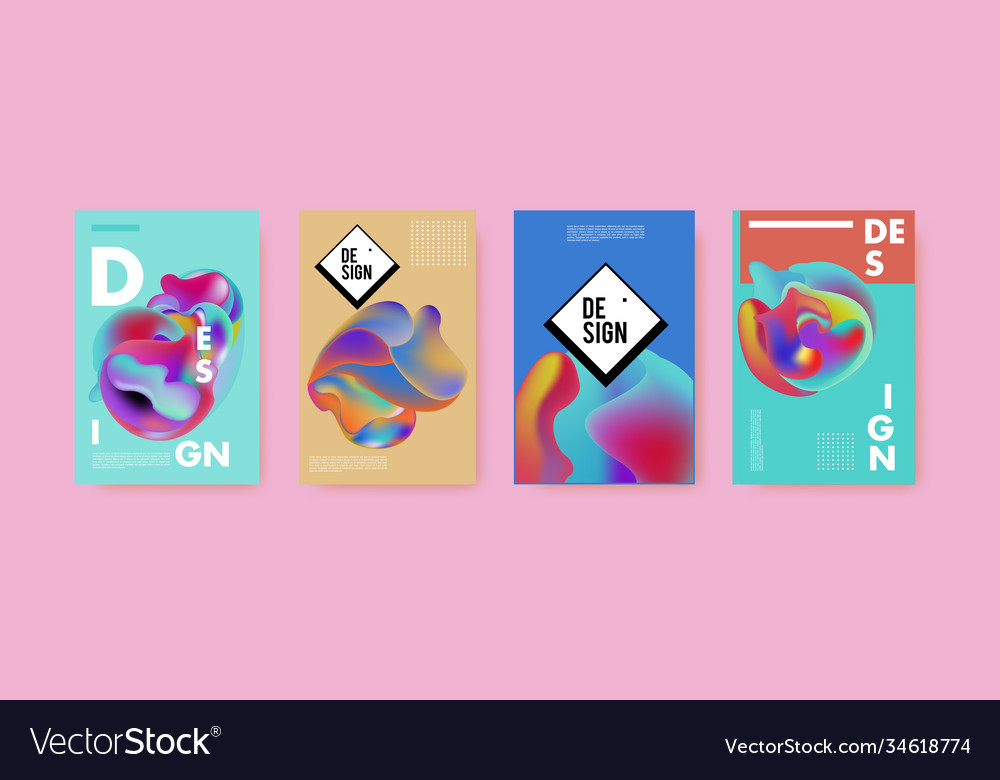 Abstract colorful liquid and fluid pattern