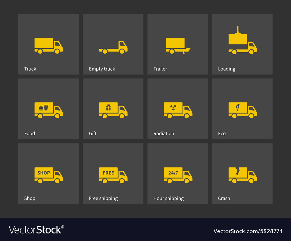 Cargo Lieferwagen Icons