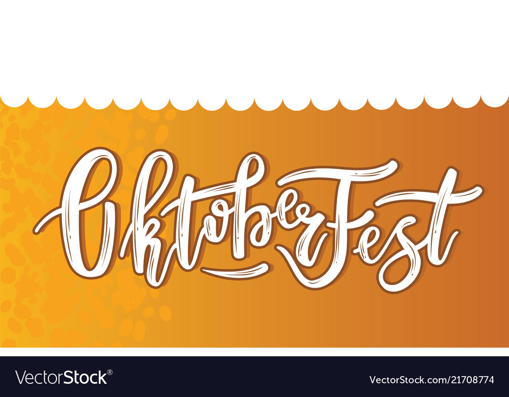 Hand sketched oktoberfest text