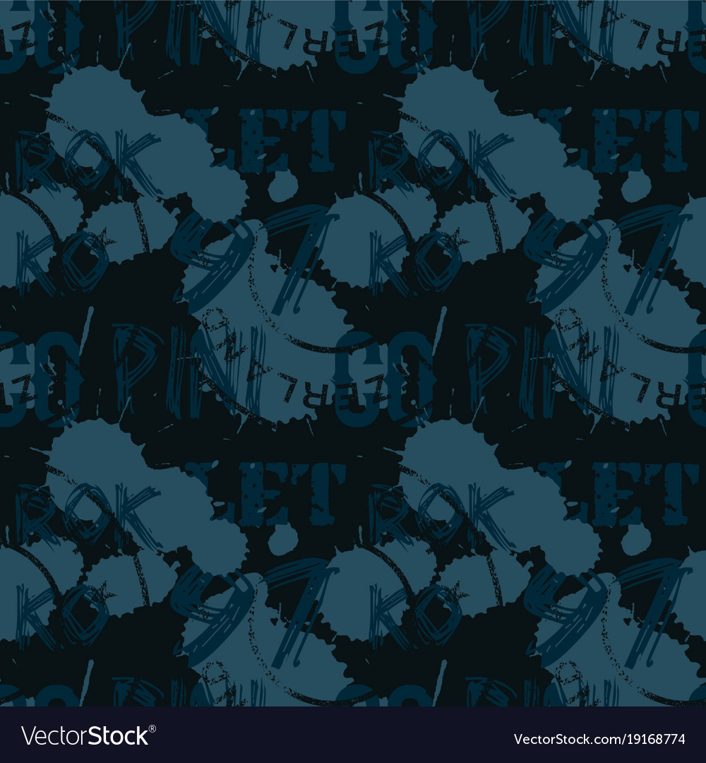 Letters and numbers abstract seamless pattern